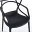 Chaise en plastique 4 pièces noir-61290800