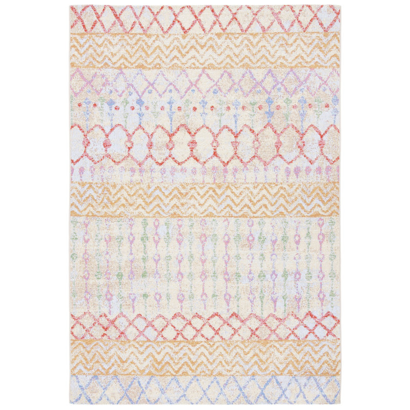 Bodie Performance Southwestern Indoor/Outdoor Area Rug, Rectangle 5'3" x 7'6"