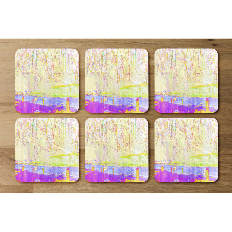 Square 6 Piece Coaster Set