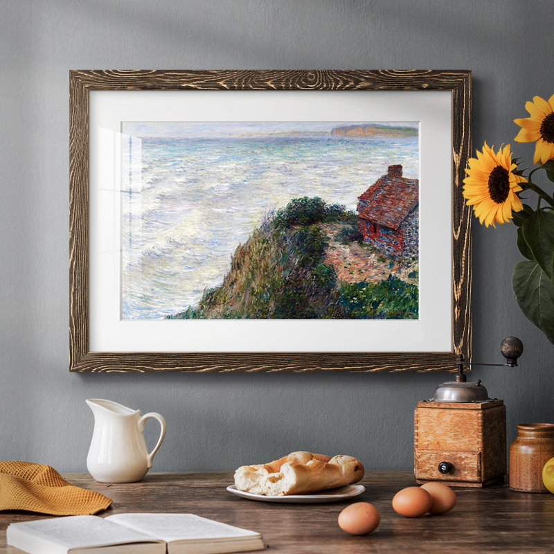 Maison de pêcheur à Petit, H 14 po x l 20 po x P 1,5 po, Noyer