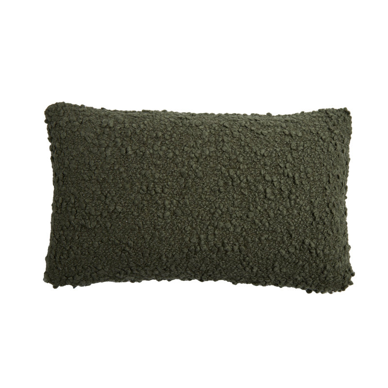 Oreiller Murphy Boucle avec insert, Rectangle H 14 po x l 24 po, Moss
