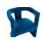 Fauteuil demi-tonneau en velours Dounton-658100483