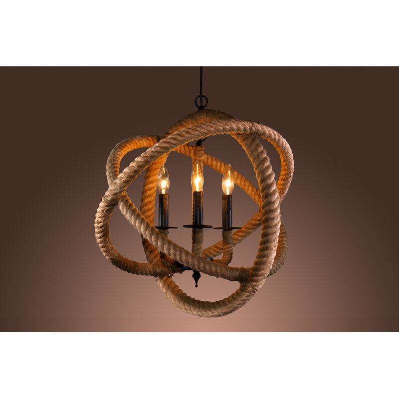 Lipford 3 - Light Globe Chandelier