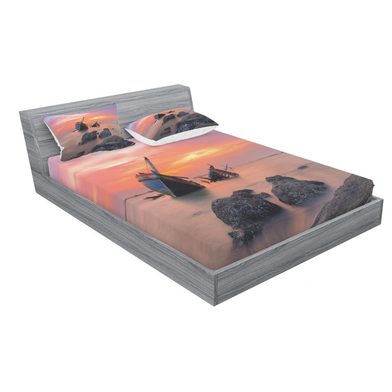 Microfiber Sheet Set, Full Sheet Set with Fitted Sheet