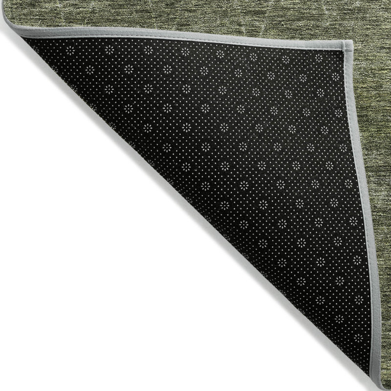 Tapis intérieur / extérieur vert olive et ivoire 9 'X 12'