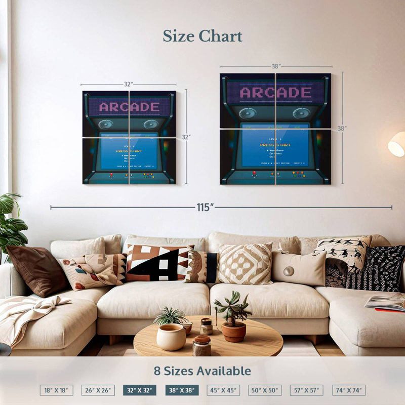 Senne Arcade Screen, 32" H x 32" W
