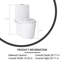 Toilette allongée brute à double chasse 1,1 / 1,6 GPF avec siège blanc incluse
