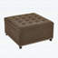 Table basse capitonnée avec garniture cloutée, idéale pour le salon et la chambre à coucher-86508743