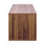 Unité de rangement empilable avec 2 portes coulissantes en verre, parfaite pour l'organisation à la maison de souvenirs, de vêtements et de noyer, de panneaux de particules et de portes d'une largeur de 13,97 po