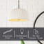 Luminaire suspendu 1 lumière Audrey