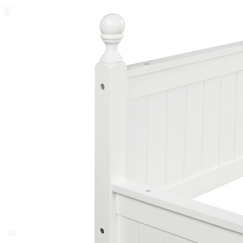 Lit de jour simple en bois avec lit gigogne simple