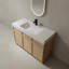 Meuble-lavabo autoportant avec lavabo en résine