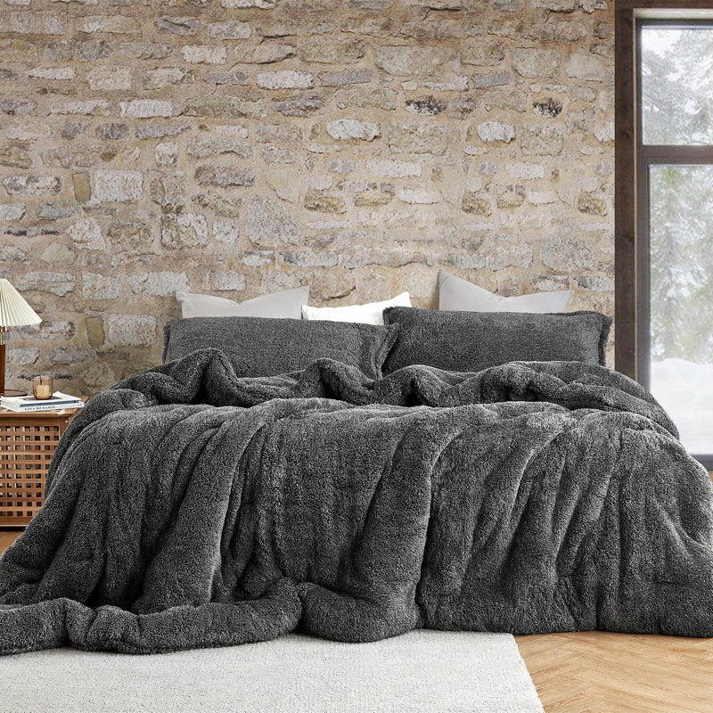 Original Plush Frosted Dark Green Coma Inducer Oversized Comforter, Twin XL Comforter