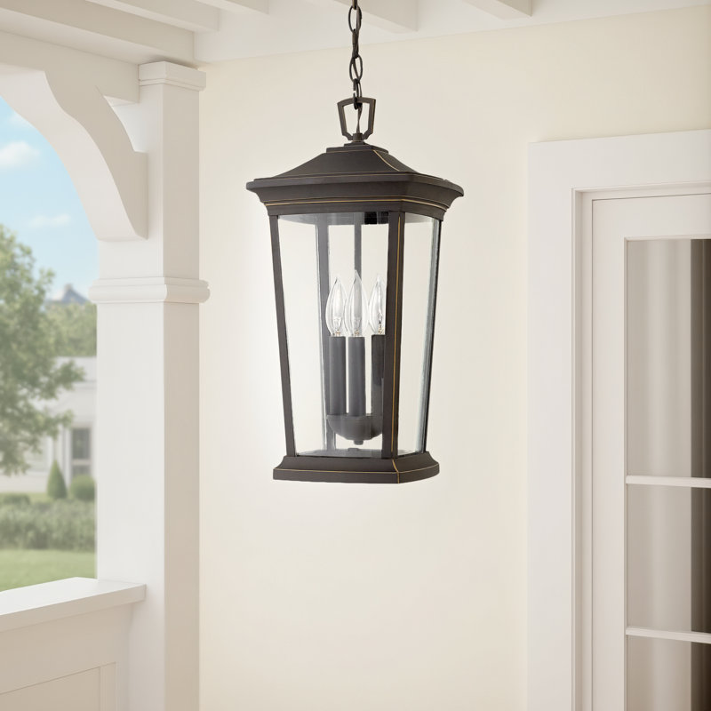 Sibley Sandali Oil Rubbed Bronze 3 - Bulb 19" H Outdoor Hanging Lantern