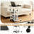 Height Adjustable Side End Table with Shelves