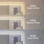 LED Bathroom Mirror with 5X Magnifying Mirror