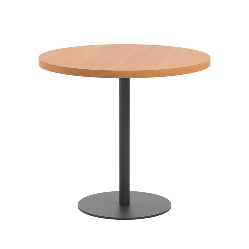 80Cm Pedestal Dining Table, Beech