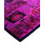 Tapis unique noué à la main Vibrance - rose, 5 pi 3 po x 7 pi 5 po