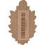 Gagliardi 3.88'' H x 2.25'' W x 0.75'' D Wood Rosette Applique
