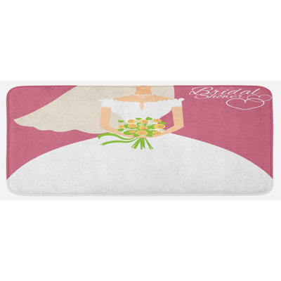 Traditional Solid Colour Polyester Kitchen Mat