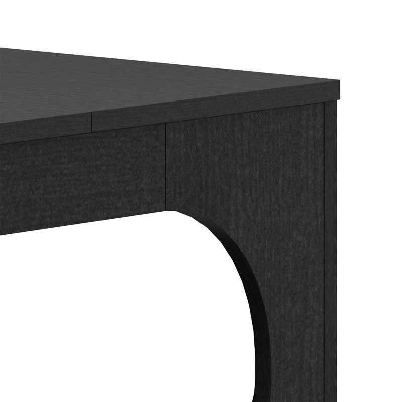 Inniss Square Coffee Table, Black Oak