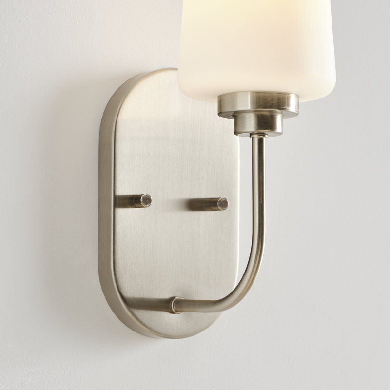 Windom Dimmable Bath Sconce, Brushed Nickel, No