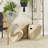 Hales Seagrass Handmade Two Toned Decorative and Functional Storage Basket with Matching Lids