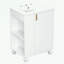 Meuble-lavabo de salle de bain avec lavabo en céramique, tablette de porte et rangement latéral ouvert-1494787823