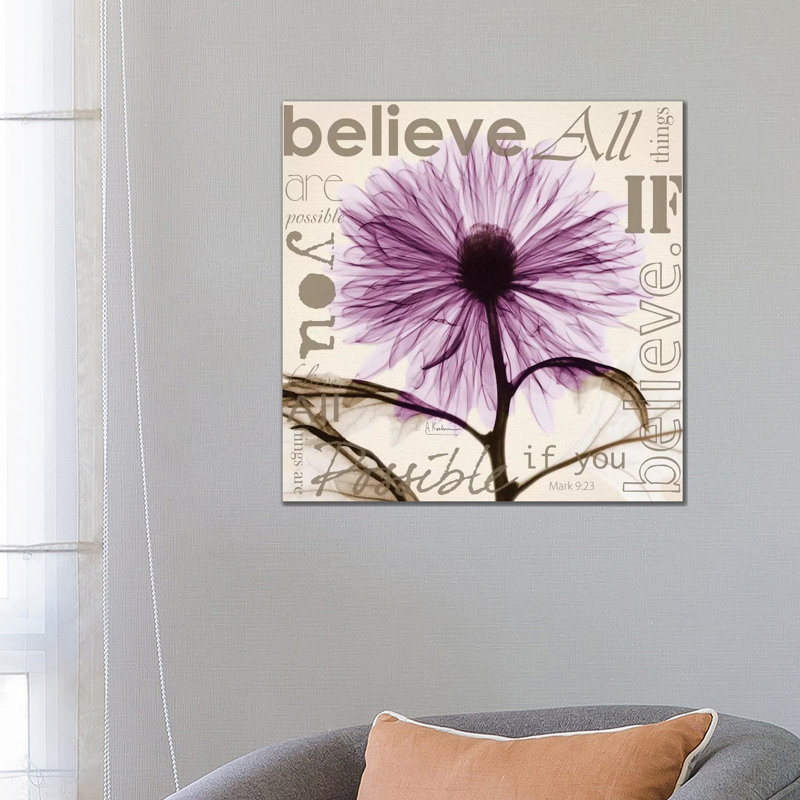 Chrysanthemum Believe by Albert Koetsier - Print on Canvas, Wrapped Canvas, 66.04cm H x 66.04cm W x 1.91cm D