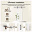 Porte de grange coulissante en verre transparent blanc apprêté 5-Lite avec trousse de quincaillerie d'installation / aucun assemblage requis-120817894-120817897