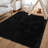 Black Washable Shag Area Rugs Non-Slip Fluffy Shag Plush Fuzzy Shaggy Rug for Living Room, Bedroom, Home Decor-1976009694