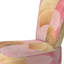 Chaise d'appoint abstraite moderne et transitionnelle - contemporain Flow I - chaise d'appoint Arcs VII rose et or-50339719