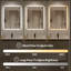 Miroir de salle de bain 24 po x 32 po à DEL, miroir de meuble-lavabo rétro-éclairé avec cadre en aluminium, antibuée, intensité variable et température de 3 couleurs, fonction mémoire, fixation murale (horizontale / verticale)