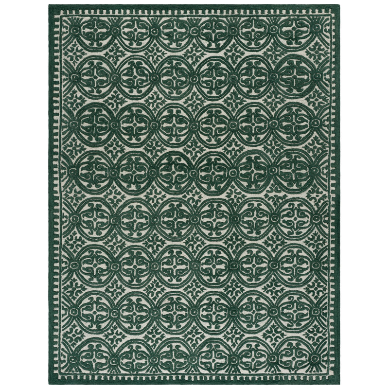 Cambridge 123 Hand Tufted Wool Geometric Rug, Rectangle 4' x 6'