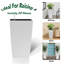 Pot à fleurs carré intérieur / extérieur moderne en faux rotin-404173520-404173533
