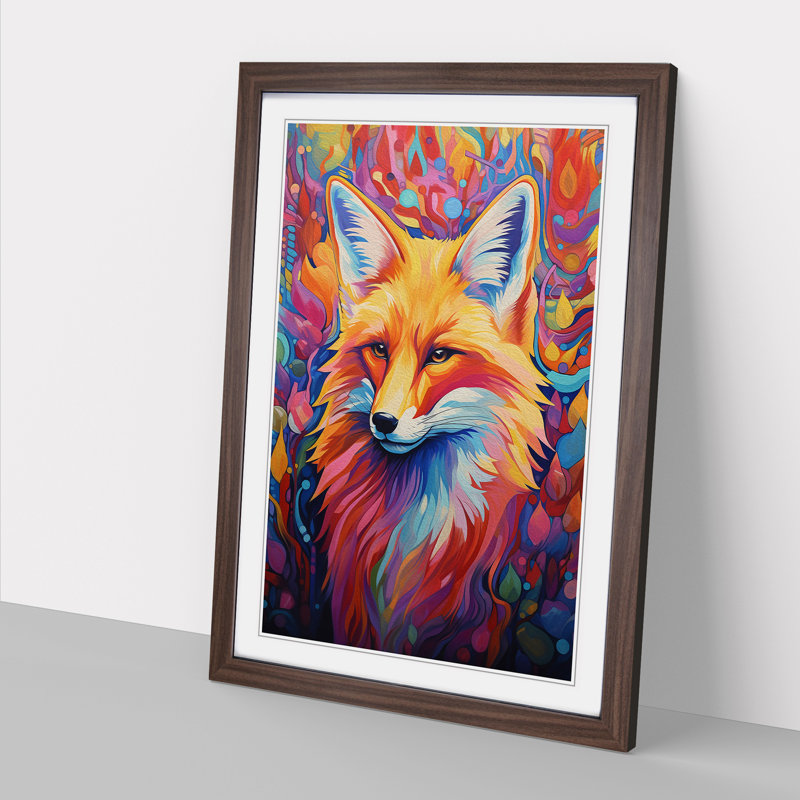 Single Picture Frame Wall Art, 46cm H x 34cm W, Walnut Framed
