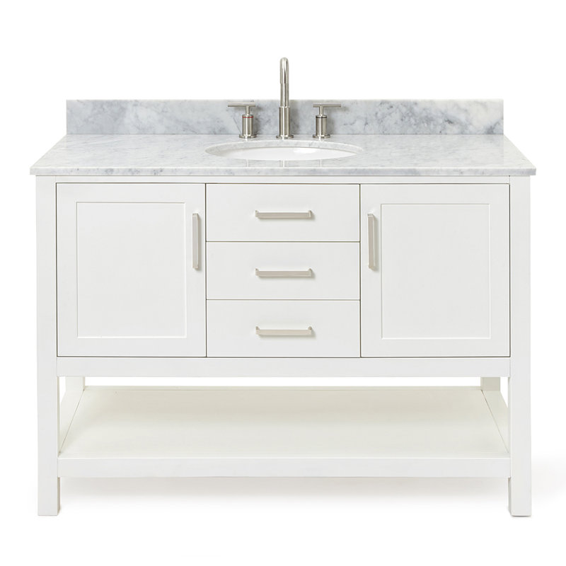 Bayhill 49'' W Single Vanity, White