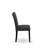 Amelius Parsons Chairs Set of 2 - Dark Gray Polyester Fabric Upholstered Seat and Dark Gray Polyester Fabric Chair Back - Black Finish, SET OF 2-614006948-614006949