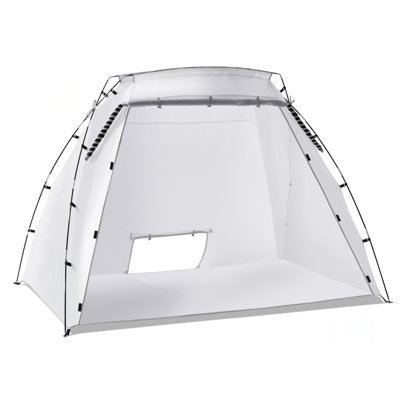Portable Paint Booth, Larger Spray Paint Tent With Built-In Floor & Mesh Screen, Painting Tent Station For Furniture DIY Hobby Tool, 7.5X5.2X5.2Ft Spray Paint Shelter