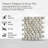 Florida 12" x 12" Natural Stone Linear Pebble Mosaic Wall Tile-93373846