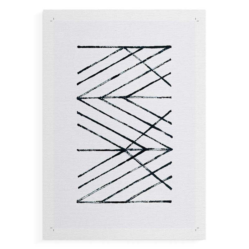 Geometric Meditation II - Impression sur toile seulement - NON-CADRE, H 18 po x l 12 po