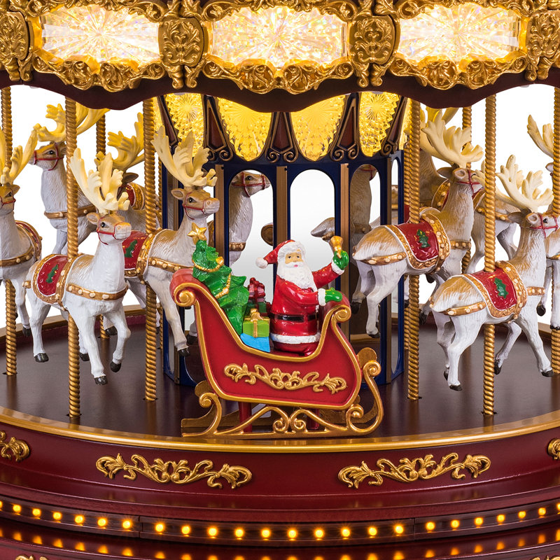 Heirloom 17" Deluxe Christmas Carousel