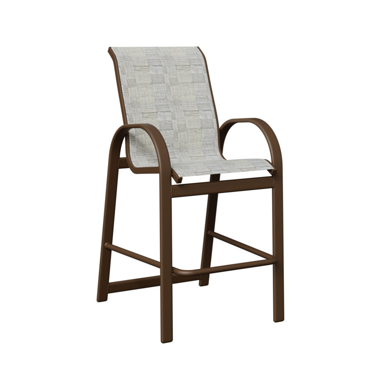 Chaise de bar berlinoise Mesquite, Filon de bois mesquite, Solido Luxe