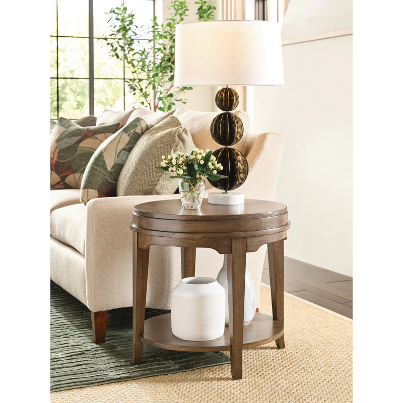 Table de bout ovale - Auburn, Brun