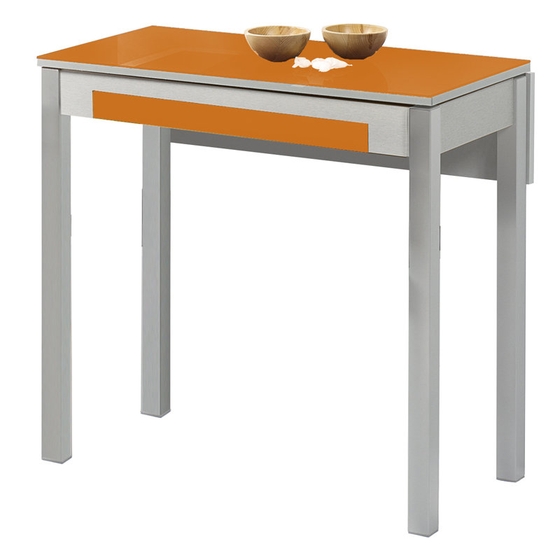 Canis Rectangular Dining Table, Orange, 74cm H x 60cm W x 80cm L