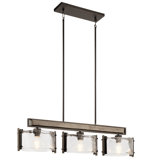 Pelle 3 - Light Kitchen Island Geometric Chandelier