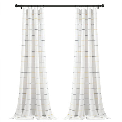 Reyna Semi Sheer Curtain Pair
