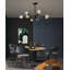 Lustre linéaire moderne à 9 lumières DEL
