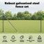 Vidaxl Chain Link Fence With Posts Steel-116797808-116797811