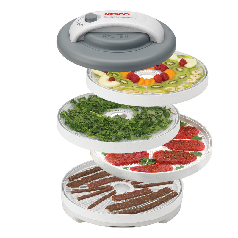 Nesco Snackmaster 4-Tray Gray and White Food Dehydrator